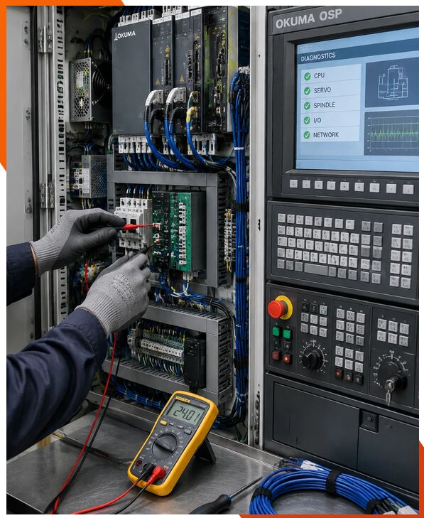 Ремонт систем ЧПУ Okuma OSP в Керчи